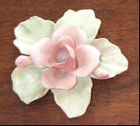 fiore Capodimonte-Capodimonte porcelain rose